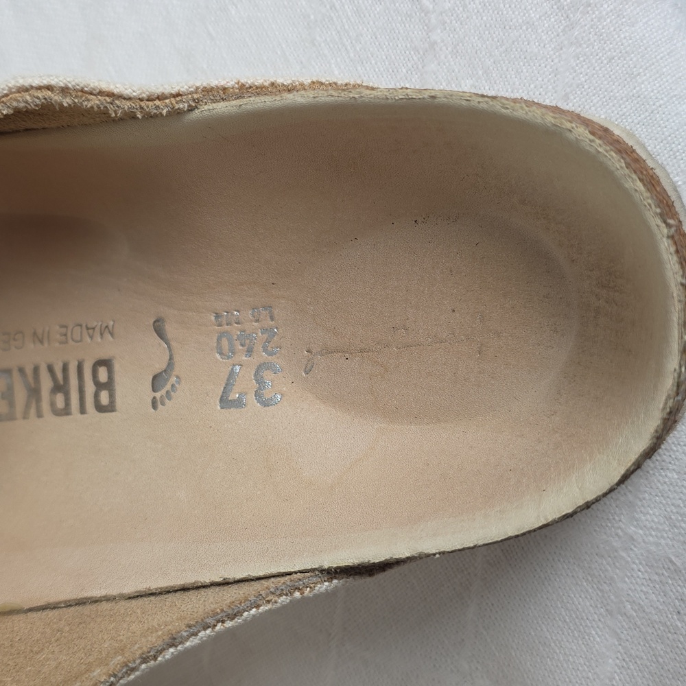 Birkenstock Toogood Forager Canvas Cream Women's Sandals Size 37 - Picture 13 of 17